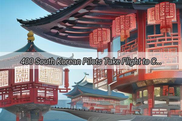 400 South Korean Pilots Take Flight to China A New Era in Aviation Collaboration